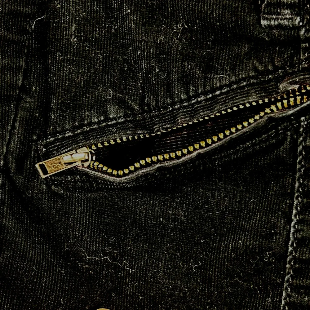 Ann Taylor Corduroy Jeans Womens 4Petite‎ Black Low Rise Straight Fit